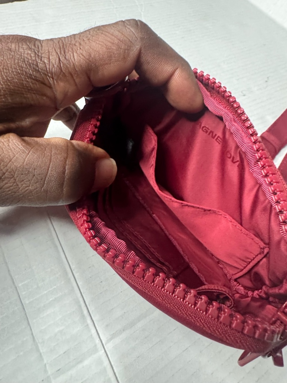 Sephora Deep Red Crossbody Pouch - Picture 5 of 10